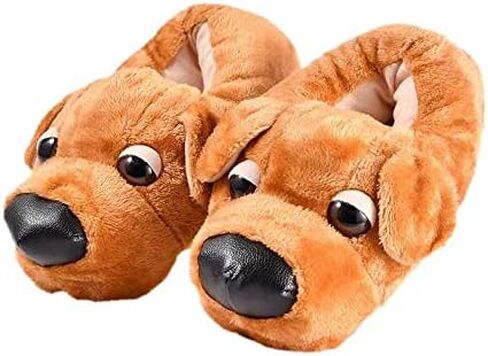 Women and Kids Cute Dogs Indoor Slippers Cute Dogs Slippers Indoor Slippers Warm Memory Foam Cotton Home Slippers Soft Cozy Home Shoes Cute Fluffy Slippers in Saudi Arabia