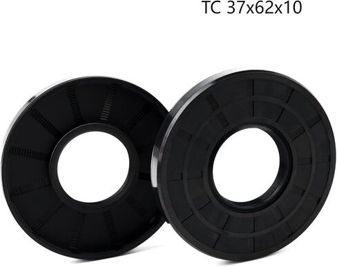 XiKe 2PCS Oil Seal, Lip Seals, TC 42mm x 62mm x 12mm, Nitrile Rubber Double Lip Spring-Loaded Oil Shaft Seal, Designed for Bearing Shaft, Black in Saudi Arabia