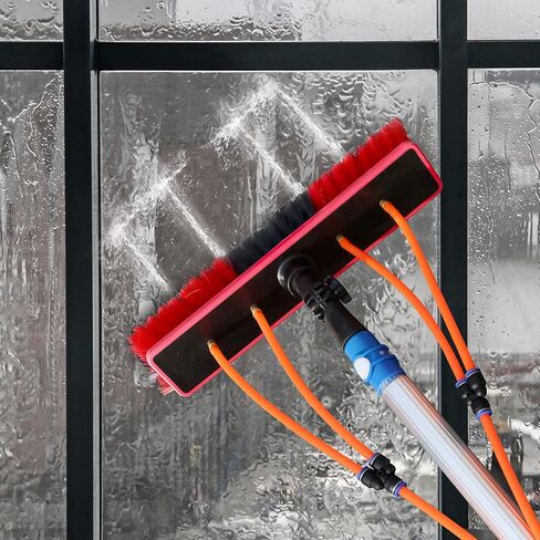 Solar Panel Cleaning Brush, 26 FT Adjustable Water Fed Pole Cleaning Kit, Solar Panel Cleaning Pole and Outdoor Window Washing Equipment in Saudi Arabia