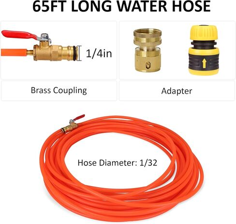 Solar Panel Cleaning Brush, 26 FT Adjustable Water Fed Pole Cleaning Kit, Solar Panel Cleaning Pole and Outdoor Window Washing Equipment in Saudi Arabia