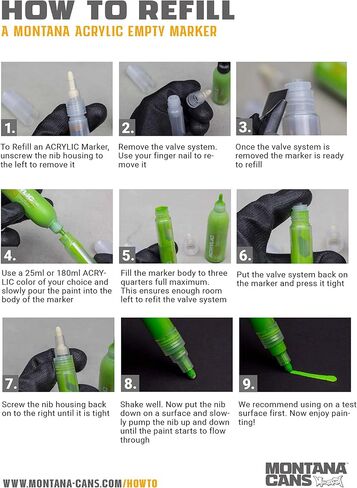 Montana Cans Acrylic Paint Marker Nibs, 1 Count (Pack of 1), Clear in Saudi Arabia