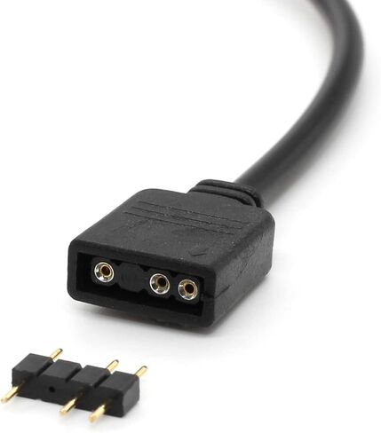 كابل أنثى ARGB، كابل تمديد ARGB 1 إلى 1، كابل تمديد RGB رقمي قابل للعنونة 5 فولت 3 دبابيس، كابلات ARGB PC، 11.8 بوصة، 3 عبوات in Kuwait