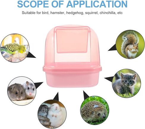 POPETPOP الهامستر الرمال الحمام شينشيلا رمل المرحاض الصغيرة الحيوانات الأليفة الرمال حمام البيت البلاستيك حوض الاستحمام صندوق دش لجربيل غينيا الخنازير الفئران القنفذ السنجاب in Kuwait