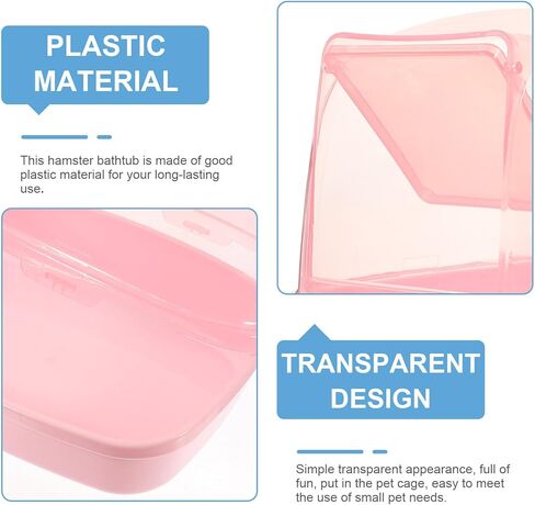 POPETPOP الهامستر الرمال الحمام شينشيلا رمل المرحاض الصغيرة الحيوانات الأليفة الرمال حمام البيت البلاستيك حوض الاستحمام صندوق دش لجربيل غينيا الخنازير الفئران القنفذ السنجاب in Kuwait