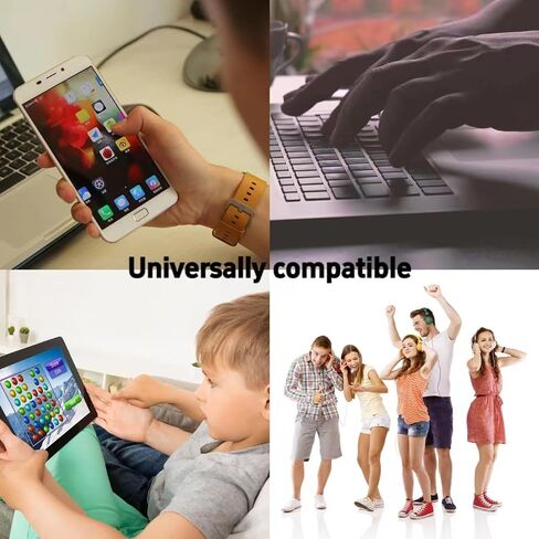 USB Type C to Dual 3.5mm 4-Pole (TRRS) Motherboard Audio Adapter, USB-C Smartphone, Laptop, Tablet to Two Headphones, Speakers, TRRS Microphone in Saudi Arabia