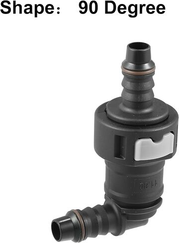 X AUTOHAUX 2pcs Fuel Line Quick Connect 90 Degree Adapter Connector Male 11.8mm to 8mm Nylon Tubing for Fuel Line Hose in Saudi Arabia