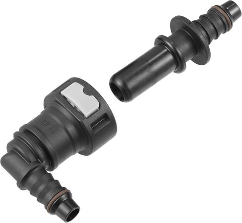X AUTOHAUX 2pcs Fuel Line Quick Connect 90 Degree Adapter Connector Male 11.8mm to 8mm Nylon Tubing for Fuel Line Hose in Saudi Arabia