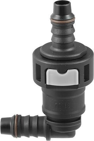 X AUTOHAUX 2pcs Fuel Line Quick Connect 90 Degree Adapter Connector Male 11.8mm to 8mm Nylon Tubing for Fuel Line Hose in Saudi Arabia