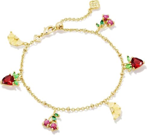Kendra Scott Women's Fruit Delicate Chain Bracelet Gold Multi Mix OS in Saudi Arabia