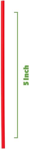 Comfy Package [5 Inch - 1000 Count] Coffee & Cocktail Stirrers/Straws Disposable Plastic Sip Stir Sticks – Red in Kuwait