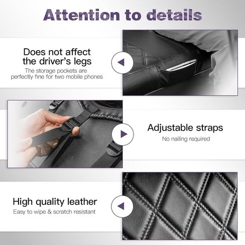 Golf Cart Diamond Seat Covers with Pocket for Yamaha Drive/Drive 2 Original Regular Seat Cushion,Golf Cart Vinyl Replacement Front Seat Cover,No Stapler,Black in Saudi Arabia