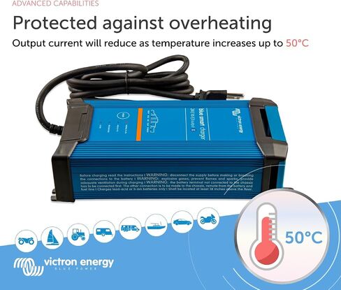 Victron Energy Blue Smart IP22 24-Volt 16 amp 120VAC, 3 Output Battery Charger NEMA 5-15, Bluetooth in Saudi Arabia