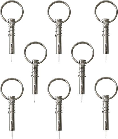 DNB Quick Release Pin - 8 Pcs Marine Grade 316 Stainless Steel 1/4" Diameter Bimini Top Pins - with Pull Ring in Saudi Arabia