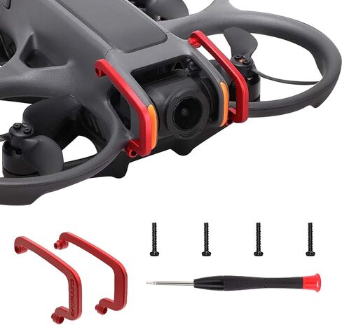 Gimbal Bumper Compatible with DJI Avata 2 Drone,Bumper Guards Protect Bar Aluminum Alloy Anti-Collision Camera Lens Protector for DJI Avata 2 Drone Accessories (Red) in Kuwait