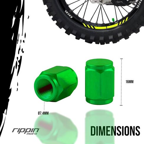 Blue Tire Caps - Premium CNC Aluminum Valve Stem Caps (2-Pack) | Universal Valve Stem Cover Caps for Motorcycles, Bikes, ATVs, Cars & Trucks (Blue) in Saudi Arabia