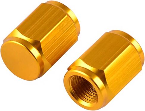 Blue Tire Caps - Premium CNC Aluminum Valve Stem Caps (2-Pack) | Universal Valve Stem Cover Caps for Motorcycles, Bikes, ATVs, Cars & Trucks (Blue) in Saudi Arabia