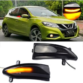 Dynamic LED Sequential Side Mirror Turn Signal Light Blinker Indicator For Nissan Altima Teana L33 Sylphy Sentra B17 Tiida Pulsar C13