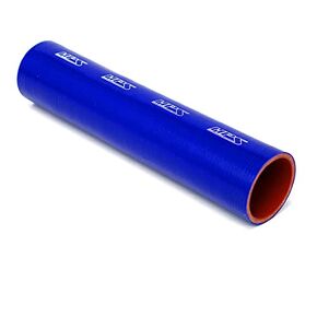 HPS 1" ID, 12" Length, Silicone Coupler Tube Hose, High Temp 4-Ply Reinforced, 90 Psi Max. Pressure, 350F Max. Temperature, ST-81100-BLK, Silicone, Black