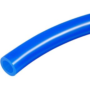 DMiotech 6.5mmx10mm Pneumatic Tubing, 5 Meters/16.4ft Air Compressor PU Line Hose Tube for Water Fluid Transfer, Blue
