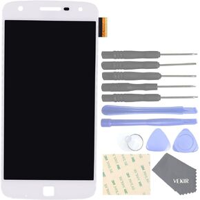 Display and Touch Assembly Screen for Motorola Moto Z Play Droid XT1635-02 XT1635-01(White)