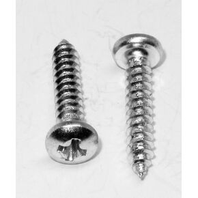#4 x 3/4" inch Zinc Pan Head Phillips Sheet Metal Wood Screws (100 Pack) PHSMS, by Fasteners DP
