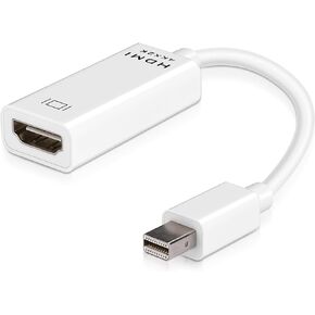 Mini DisplayPort to HDMI Adapter for Mac Pro Mid 2012 Mini DP to HDMI Adapter Compatible with MacBook Air/Pro, Microsoft Surface Pro/Dock, Projector and More 1-Pack