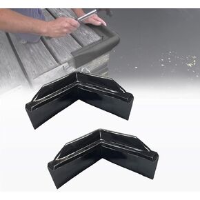 90 Degree Vinyl Boat Dock Corner Bumper - Marine Dock Corner Guard, 9" L x 9" W x 5" H, 2 Pcs