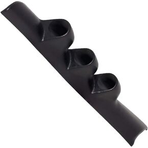 GlowShift Black Triple Pillar Gauge Pod Compatible with Dodge Ram Cummins 1500 2500 3500 1994-1997 - ABS Plastic - Mounts (3) 2-1/16" (52mm) Gauges to Truck's A-Pillar