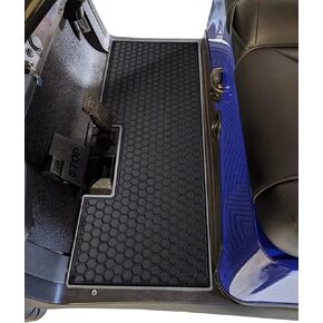 Golf Cart Floor Liner Mat Custom Fit for 2 and 2+2 Club Car Models Precedent 2004-2023/Onward & Tempo (2017-2023)/Villager & V4L (2019-2023/ Bintelli - Only Meet 6 ASTM Standards Black