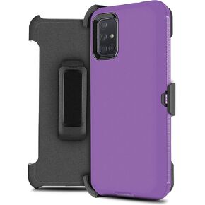 مصمم لهاتف Motorola Moto G Stylus 5G 2021 مع واقي شاشة مدمج، وحافظة بمشبك حزام، وغطاء هجين واقٍ شديد التحمل ومضاد للصدمات (برتقالي مموه)