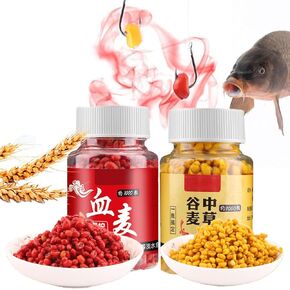 Blood Wheat Fishing Lures Smell Carp Fishing Bait Fishing Liquid Infiltration Strong Fish Attractant Concentrated BaitFishy and Herbal Flavors You can Fish 2,000 Times.