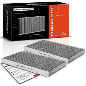 A-Premium 2-PC Cabin Air Filter with Activated Carbon Compatible with Kia Sorento 2003-2009, Replace# 971333E260, 971333E270