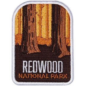 Vagabond Heart Redwood National Park Patch - Redwood Souvenir - Redwood Iron On Travel Badge