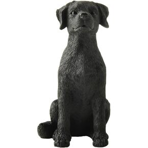 3.25" Black Labrador Dog Sitting Up Figurine - Black Lab Gifts, Black Lab Statue, Black Lab Decor