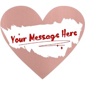 120 Pieces 3 Inch Heart Shape Scratch Off Stickers Labels for DIY Valentine's Day Scratch Off Cards