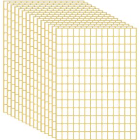 2940 Pcs White Labels Sticker Small Blank Price Stickers Removable Rectangular Labels for Envelopes File Folders Jars Boxes School Office Kitchen 15 Sheets(9x13mm)