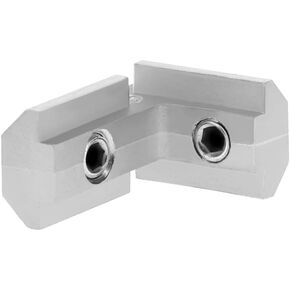 8020, 33440, 10 and 25 Series 80/20 L Shaped Bracket Interior Inside Corner Connector with Set Screws for Aluminum Extrusion Profile, Inside to Inside (15)