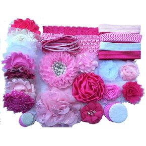 Bowtique Emilee Mini Headband Kit DIY Headband Kit Makes Over 15 Headbands - Pretty in Pink