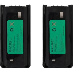 2-Pack Battery Replacement for Kenwood KNB-45L KNB-45 KNB-69L TK2200/3200 NX-1202AV NX-1302AU NX240 NX340 Radio 7.4V 2000mAh Li-ion Battery