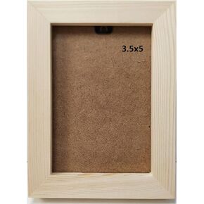 NC 5x7 Photo Frame Solid Wood Frame. Environmental Protection, no Paint. Protection Panel Plastic Material. Wall or Tabletop Display.
