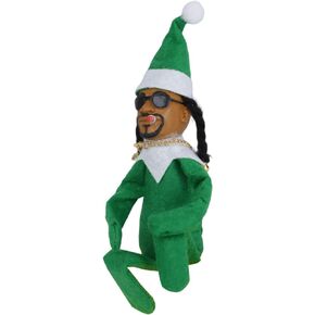 Christmas Elf Doll Ornaments, Handmade Elf Doll Decoration, Hip Hop Doll Christmas Ornaments Plush Doll Toy for Christmas Party Holiday Home Garden Decor(Green)