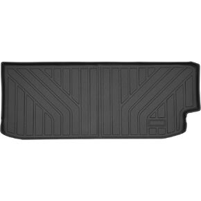 Powerty Trunk Mat for 2022 2023 2024 Rivian R1S Accessories Cargo Mats TPE All Weather Cargo Liner Heavy-Duty Trunk Liners