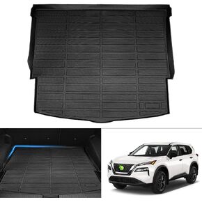 T TGBROS Custom Fit Car Cargo Mat for Nissan Rogue 2021 2022 2023(Not for Rogue Sport) All Weather Cargo Liner Rear Trunk Liner Non-Slip TPO Odourless