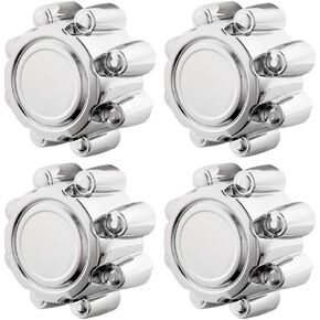 MOTORHOT Chrome Wheel Center Hub Caps Compatible with 1999 2000 2001 2002 2003 2004 2005 Ford F250 F350 Excursion Cab Pickup 2-Door 5.4L