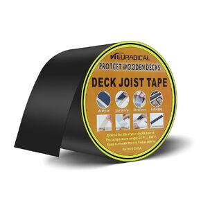 2" x 50 Deck Joist Tape for Decking, 2 Pack Butyl Tape for Decking for Deck Beams, Waterproof Butyl Tape