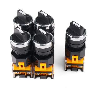 Rotary Switch 2 Positions Select Knob Waterproof Latching Rotary Selector Switch 5 Piece in Saudi Arabia