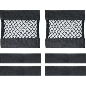yueton 2SET Storage Net Bag Wall Mounted Storage Mesh Bag Small Cargo Mesh Bag Elastic Storage Bag for Home Storage Camping Vehicle Storage Travel