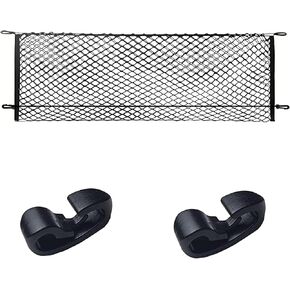 Trunk Organizer Cargo Net Elastic Mesh Bed Net with Hooks Compatible with Hyundai Santa Cruz 2022 2023 2024