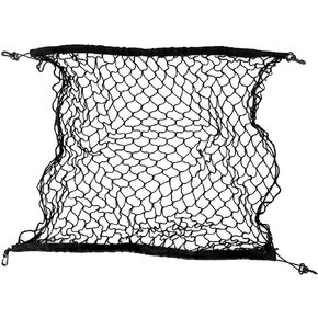 Zone Tech Cargo Net for Pickup Truck Bed - Bungee Net Mesh Elastic Universal Fit, Black Adjustable 4 Hook Storage Trunk Organizer Stretchable Mesh for Pickup Truck Bed, Car, Van and SUV