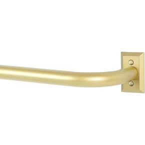 Gold Wrap Around Curtain Rods,Blackout Curtain Rods for windows 28 to 48 inch(2.3-4Ft),Room Darkening Adjustable Curtain Rods,1 Inch Diameter Modern Decorative Drapery Rods for Indoor & Outdoor,Gold